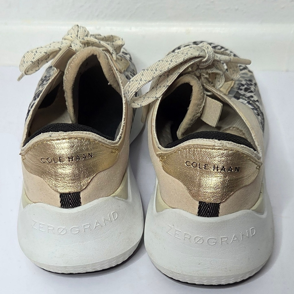 Cole Haan Animal Print Zerøgrand Winner Tennis Sneaker Women's Size 5 - Picture 4 of 10